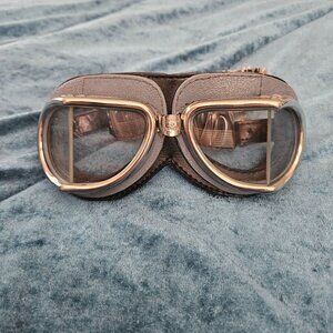 Vintage WW2 Climax Espana Motorcycle Goggles Spain M00.UTIL.N55711 READ